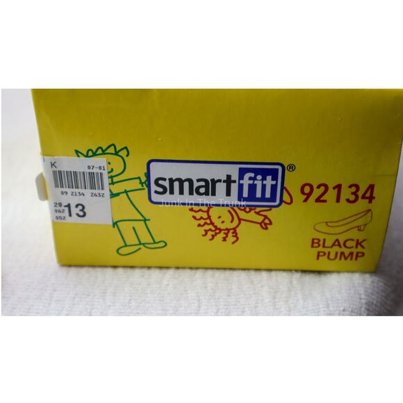 Smart Fit Girls Black Pumps (NEW) in Box Size 13 - Picture 6 of 7